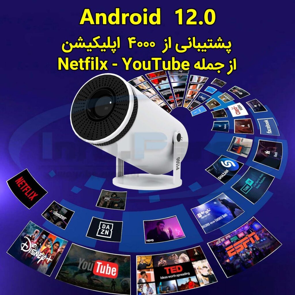 پروژکتور هوشمند قابل حمل ارزان P1500, خرید ویدئو پروژکتور, قیمت ویدئو پروژکتور, ویدئو پروژکتور کلاسی