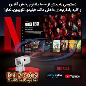 ویدئو پروژکتور هوشمند 4k مدل p1700s, خرید ویدئو پروژکتور, قیمت ویدئو پروژکتور, ویدئو پروژکتور کلاسی